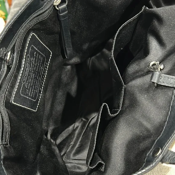 Coach Elegant Black and Silver Tote Bag - Picture 2 of 3